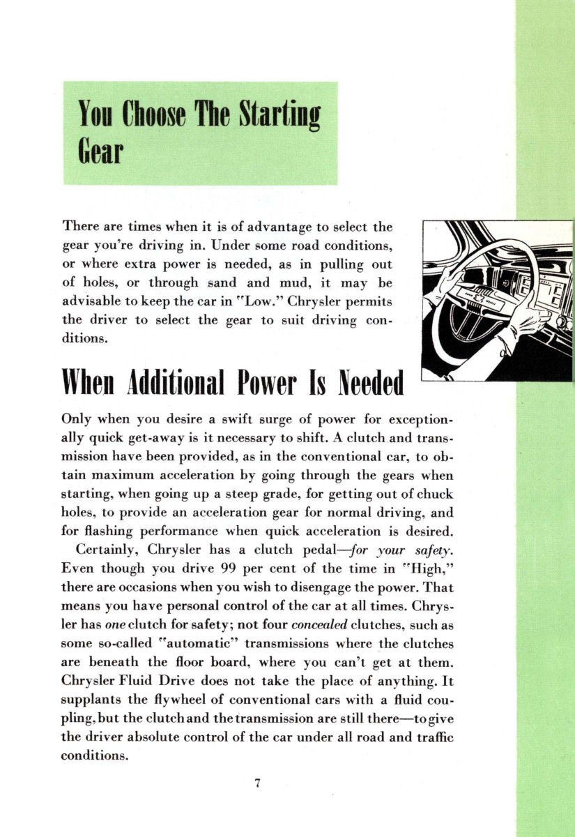 1941 Chrysler Fluid Drive Folder Page 9